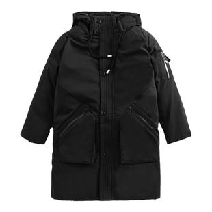 男童冬装棉衣加厚中长款2025新款羽绒棉服中大童儿童冬季棉袄外套