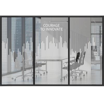 定制透明静电玻璃白色商务公司uv