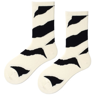 袜子男士中筒袜秋冬季女款篮球运动风潮袜薄款不对称情侣男生袜棉