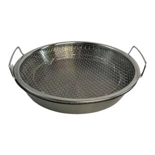 米诺家Mno家用滤油盘厨房不锈钢沥油盘 油炸过滤漏油托盘沥水盘子