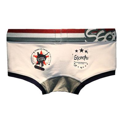 低腰青年印花U凸修身纯棉内裤