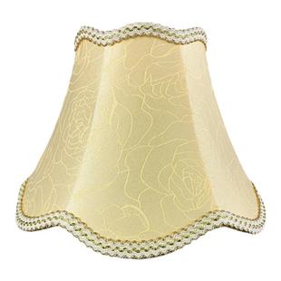 欧式夹泡灯罩壁灯水晶尖泡蜡烛灯多头吊灯配件 布艺小台灯吊珠罩