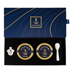 卡露伽臻享系列10年俄罗斯鲟鱼子酱caviar即食双罐装高端送礼必选