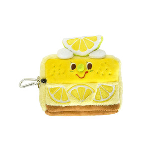 日本正品GLADEE卡通可爱柠檬蛋糕女士手拿迷你零钱卡耳机收纳卡包