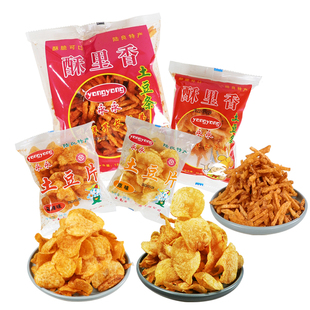 云南曲靖特产土豆片薯片土豆丝片零食酥里香陆良麻辣条洋芋丝
