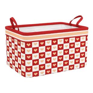 棉布衣服收纳箱家用布艺衣物蓝筐折叠玩具箱子储物盒衣柜分层神器