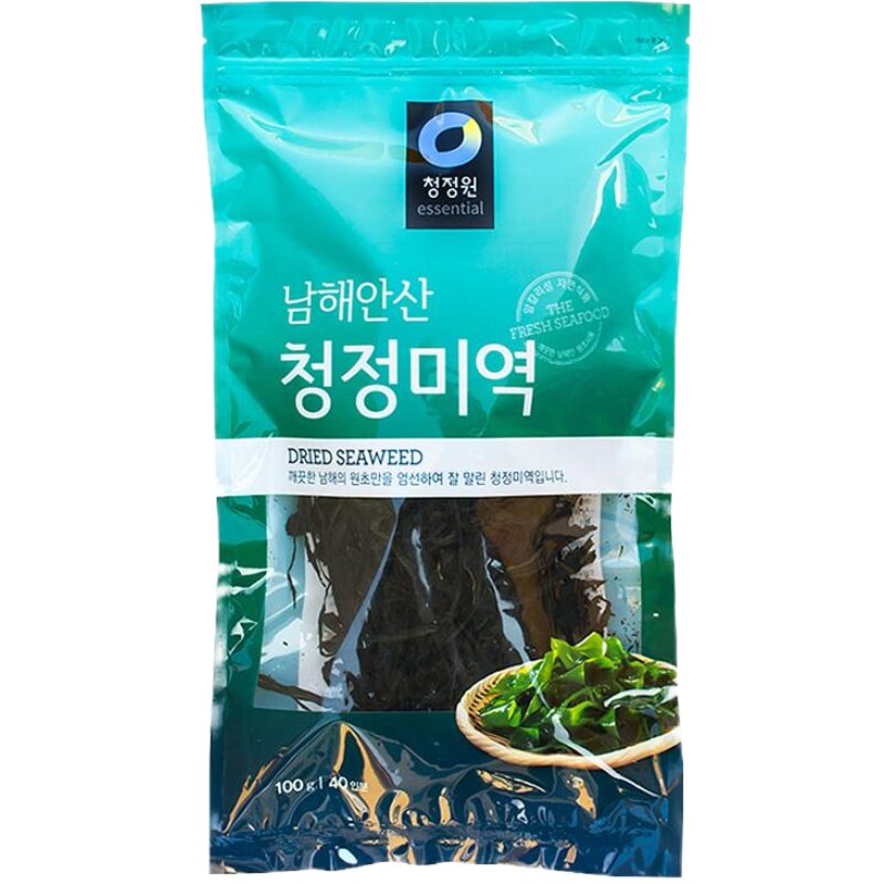 韩国海带汤的海带进口清净园海带100克裙带菜紫菜汤海带海藻干货