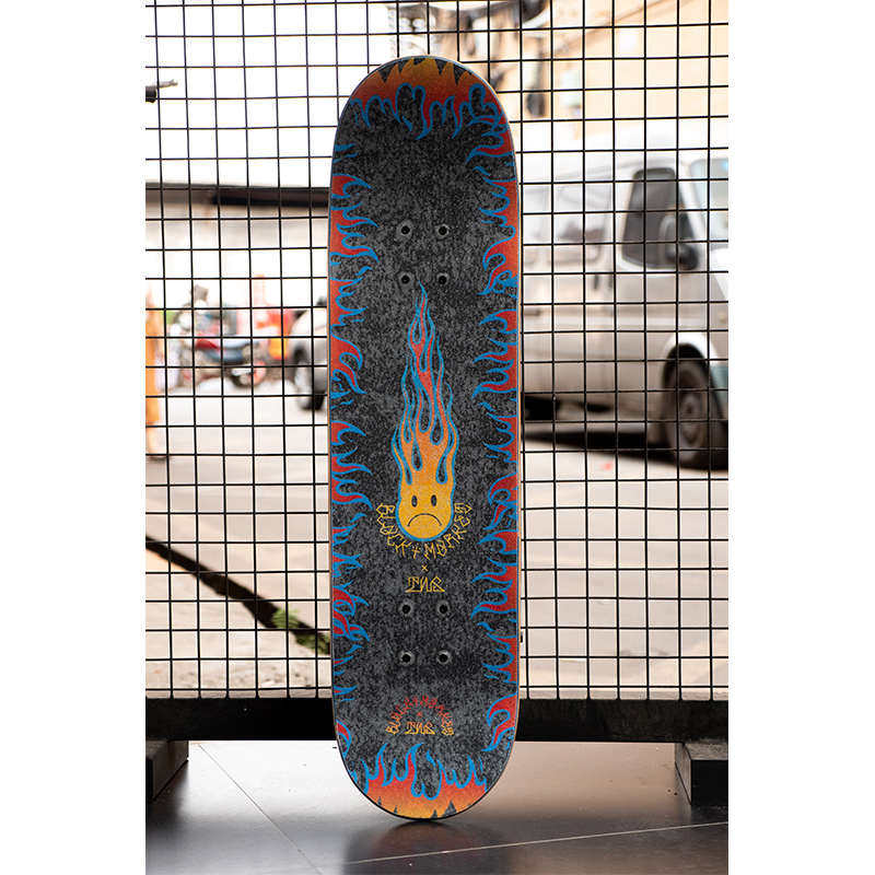 TWS x BM合作款滑板透明砂气孔粗细砂纸专业防滑磨砂双翘板面贴纸