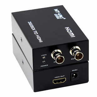 迈拓维矩MT-SDH02 广播级摄像机导播台信号3G/HD-SDI转HDMI高清显示器1080P转换器带本地环出音视频同步级联