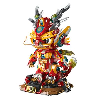 费米拼搭积木龙年吉祥物新年礼物