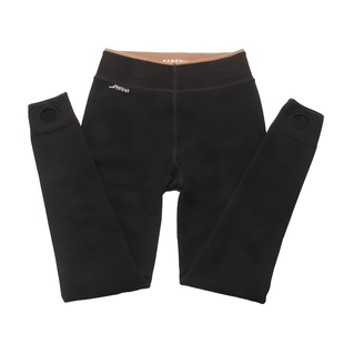 芬娜8816 冬季加绒加厚保暖裤 棉质九分踩脚打底裤修身小黑裤8817