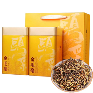 高端金毛毫头春英德红茶英红九号500g浓香型2025新茶叶广东送礼