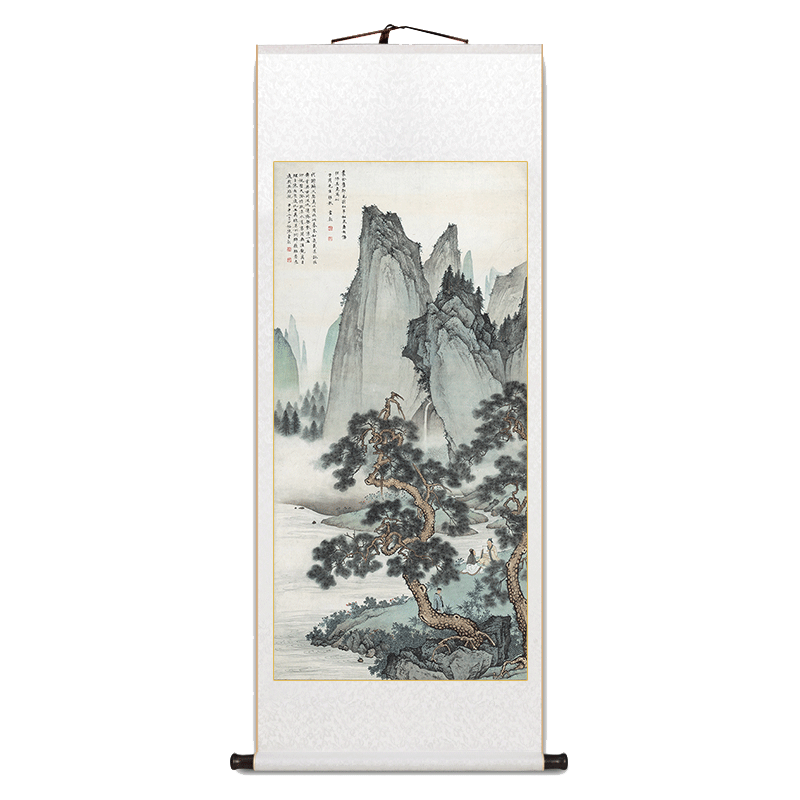 名家作品多款可选卷轴挂画中国风