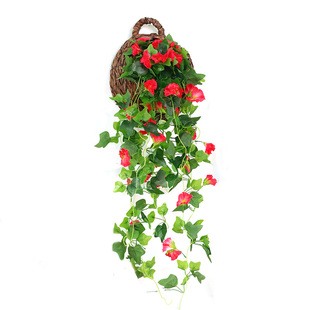 仿真牵牛花墙面壁挂装饰小挂件墙壁卧室房间墙壁创意餐厅室内墙饰