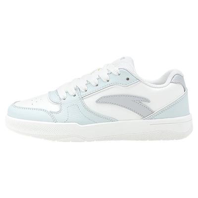 安踏路冲板鞋女鞋皮面低帮小白鞋