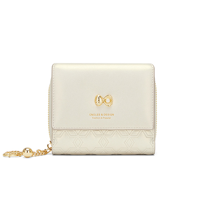Cnoles蔻一晨曦系列高级感短款钱包女士2026新款小众多卡位零钱包