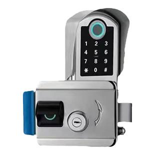 户外防水指纹锁庭院别墅大门智能锁室外牛头锁防盗门锁老式铁门锁