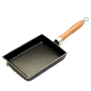 铸铁无涂层 厚蛋烧玉子烧锅 日式鸡蛋卷煎锅方形煎蛋锅不粘平底锅