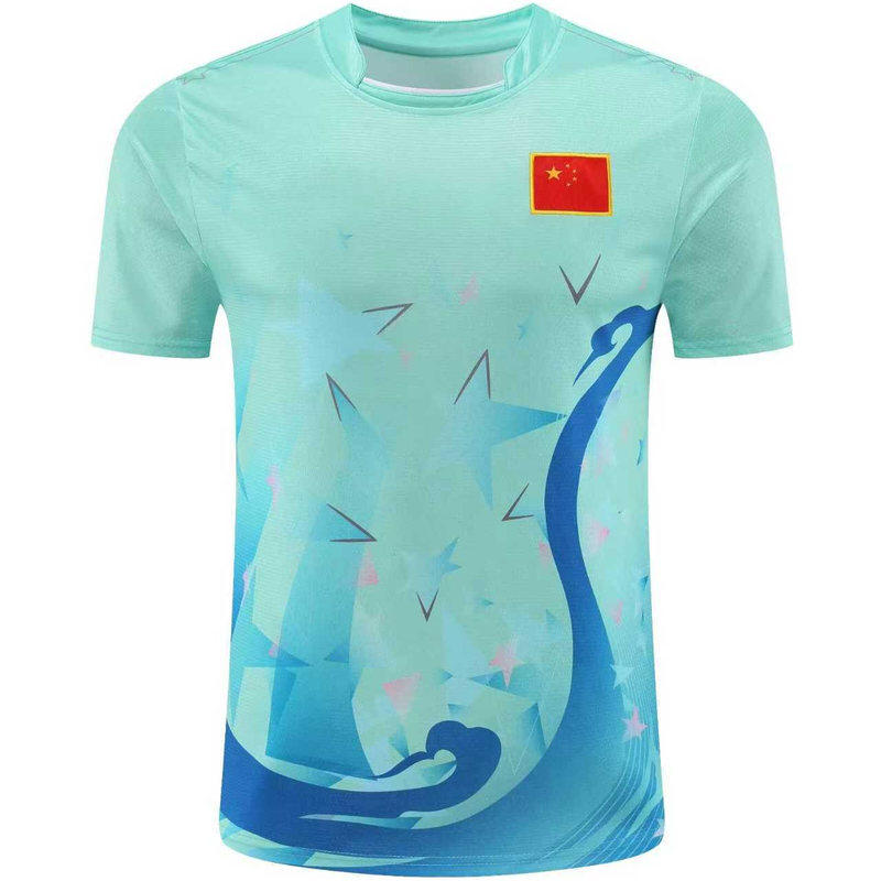刺绣款男女乒乓羽毛球套装大赛服速干透气文化衫运动短袖短裤定制