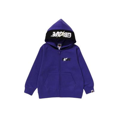 秋冬猿人字母印花拉链卫衣BAPE