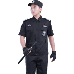 男女保安工作服夏装短袖透气511黑色春秋原版夹克冬装作训全套装