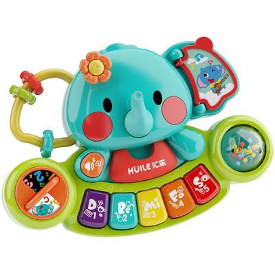 汇乐手摇铃手指琴早教幼儿玩具