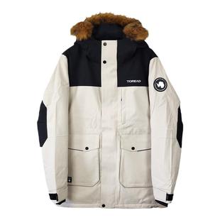 探路者羽绒服女秋冬季户外保暖600蓬鹅绒派克服防泼水外套男