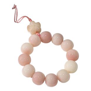 粉色菩提根猫爪手机链小挂饰九尾狐手机壳挂绳汽车钥匙扣吊坠女款