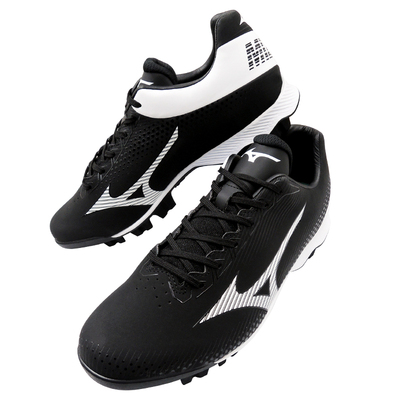 Mizuno棒垒球长胶钉鞋魔术贴防滑