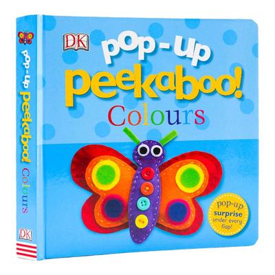 DK躲猫猫立体书系列 色彩启蒙立体书 Pop-Up Peekaboo Colours 英文原版绘本 幼儿园学前颜色认知早教书翻翻纸板书 英语早教启蒙