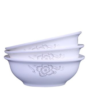 3只大汤碗 家用陶瓷大碗带盖汤碗创意汤古泡面碗中式碗盘勺