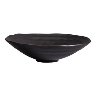 禅意茶席剑山花器皿三足花盘日式剑山插花器小原流陶瓷帽子插花器