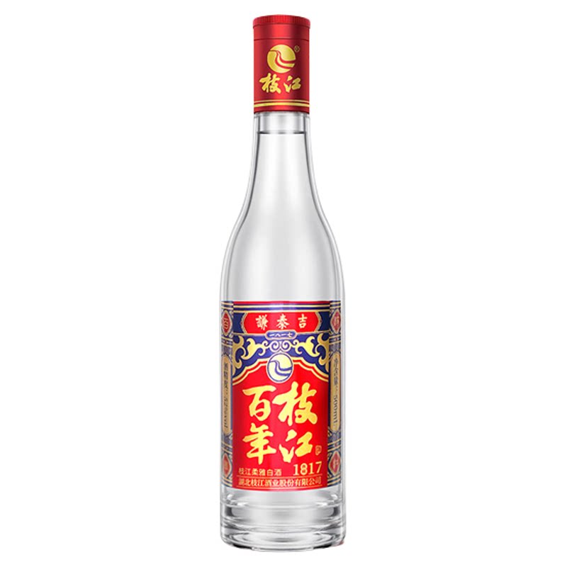 枝江大曲1817浓香白酒52度整箱
