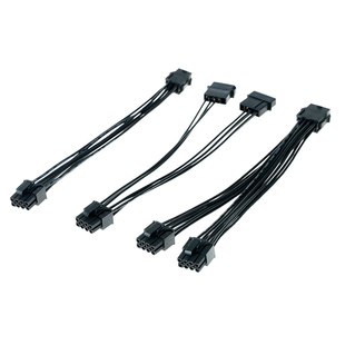 电脑显卡转接线 6p转8p一分二大4P转6pin8p显卡电源供电拓展线