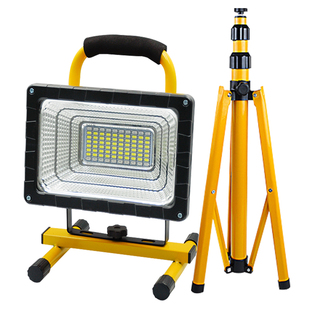 led户外照明灯强光探照灯工地施工应急球场移动工作灯充电投光灯