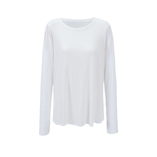 晶咕白标DADATATA【素静时光】莱赛尔桑蚕丝T恤大码微胖mm高级感