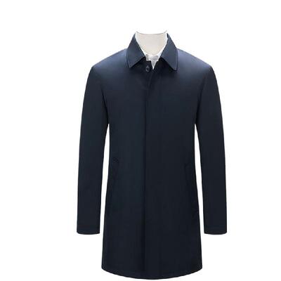 鼎铜中年男士翻领加绒加厚内胆