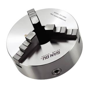 三爪卡盘自定心正反爪分离爪前装三孔六孔三鸥精密车床联动卡盘