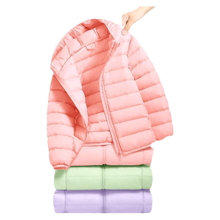 拉夏贝尔女童羽绒服冬季2026新款童装保暖男童外套轻薄款儿童冬装