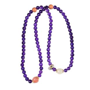 珍藏乌拉圭天然紫水晶手串女多圈紫色水晶手链本命年九紫离火礼物