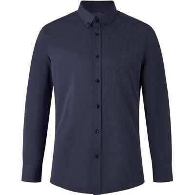 DegreZero黑色长袖商务通勤衬衫