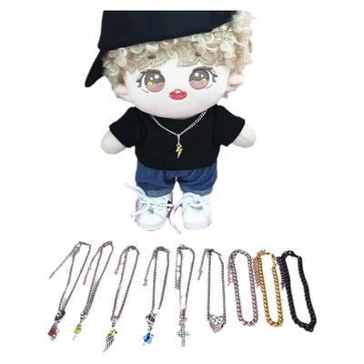 10cm15cm20cm娃用项链棉花娃娃项链拉布布labubu玩偶公仔装饰配件