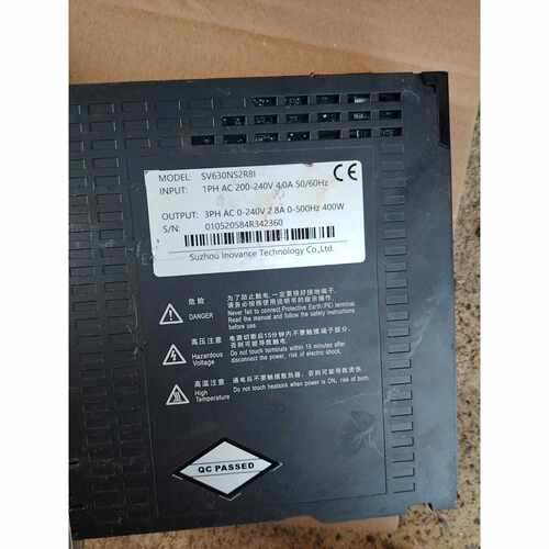 议价汇川伺服驱动器SV630NS2R8I400W功率支持AC维修