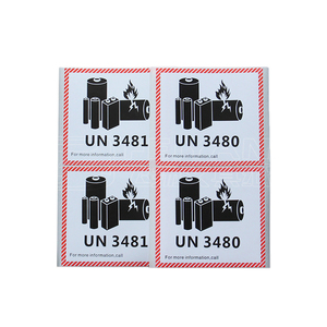 UN3481锂电池空运警示标签可定制