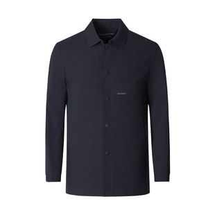 SHANSHAN杉杉短款风衣秋季新款风衣男士外套翻领夹克男商务爸爸装