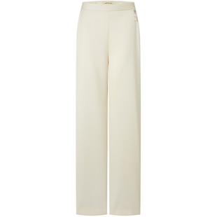 宝姿PORTSPURE女装舒适波嬉老钱羊毛混纺西裤阔腿裤