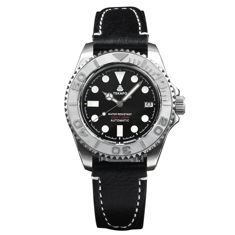 TEKAPO/特卡珀腕表钛材质陶圈300米防水表商务机械表BGW-9蓝夜光