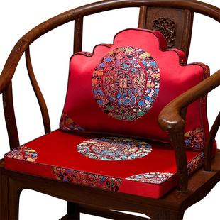 新中式靠山枕客厅沙发办公室护腰靠背创意中国风车载抱枕靠垫定制