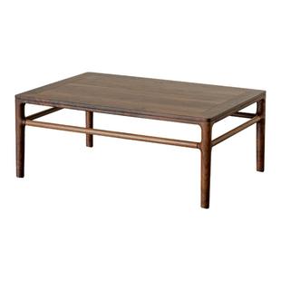 贞木器屿宋式美学飘窗桌新中式榻榻米桌北美黑胡桃木禅意小茶桌