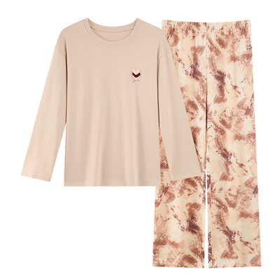 【芬腾】纯棉睡衣女不起球不掉色